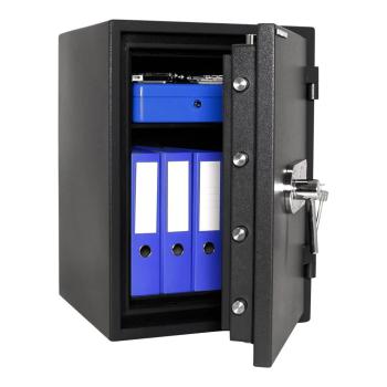 Preview: Rottner Papiersicherungsschrank EN1 Fire Profi 65 Doppelbartschloss anthrazit T05007